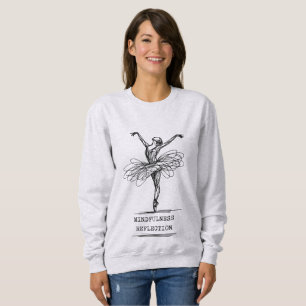 Sweatshirt Ligne minimaliste Art Ballerina Dance Design