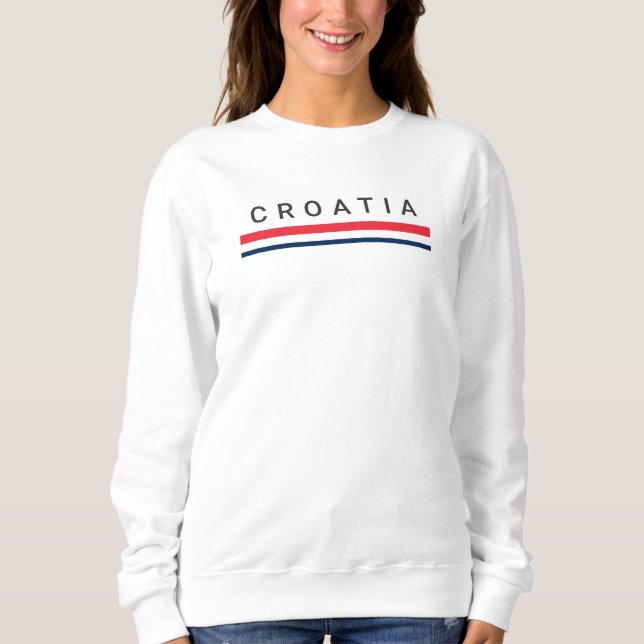 Sweatshirt Lignes de Croatie (Devant)