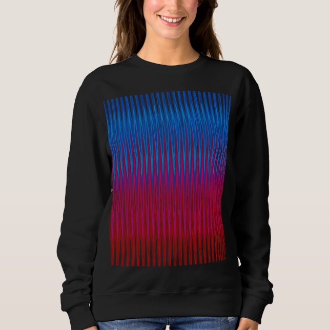 Sweatshirt Lignes nettes de conception artistique d'abstracti (Devant)