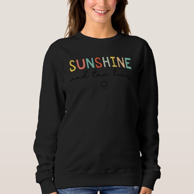 Sweatshirt Lignes Solaires Et Tan (Devant)