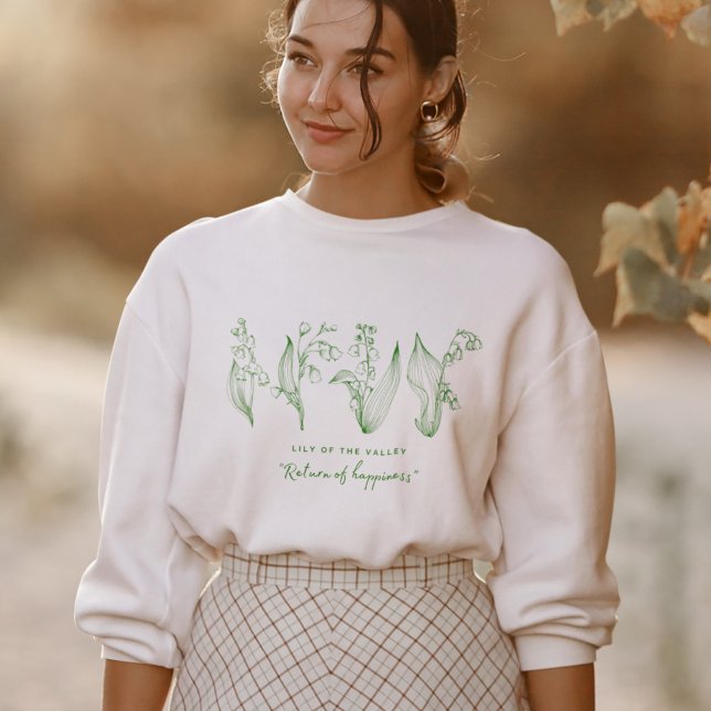 Sweatshirt Lily de la vallée Retour du bonheur (Créateur téléchargé)