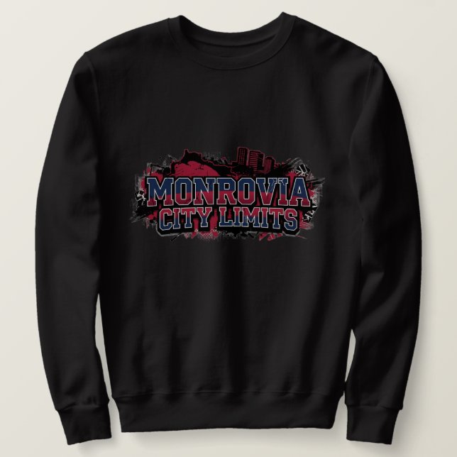 Sweatshirt limite de la ville de Monrovia (Design devant)