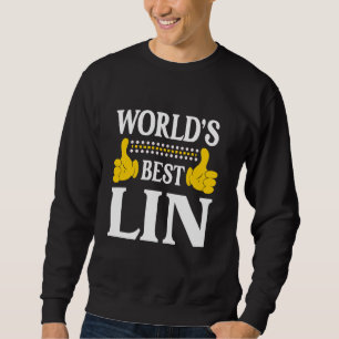 Sweatshirt Lin Nom de famille Funny Team Famille Nom de famil