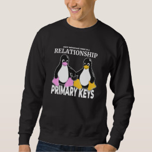 Sweatshirt Linux Penguin Love Secret De Relation Principal