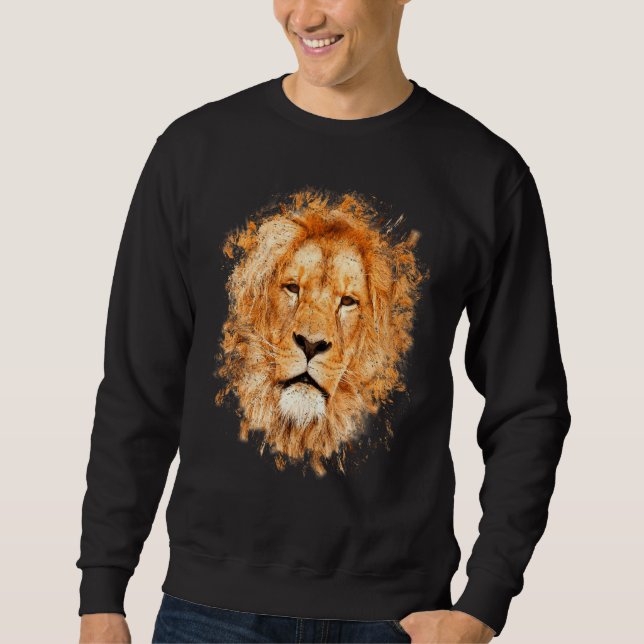 Sweatshirt Lion Afrique (Devant)