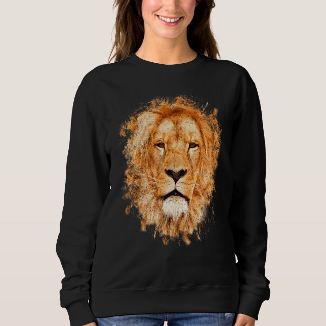 Sweatshirt Lion Afrique (Devant)