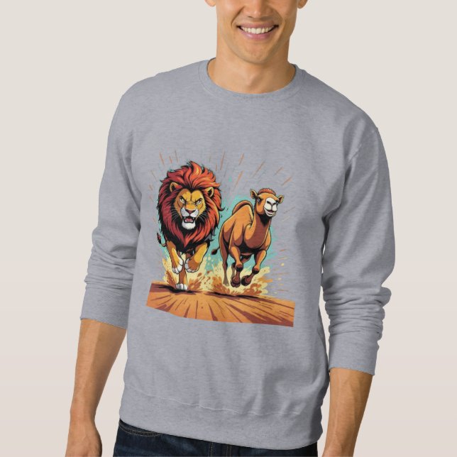 Sweatshirt Lion and Llama Dash (Devant)