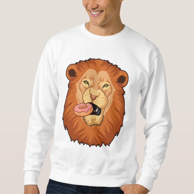 Sweatshirt Lion avec Donut (Devant)