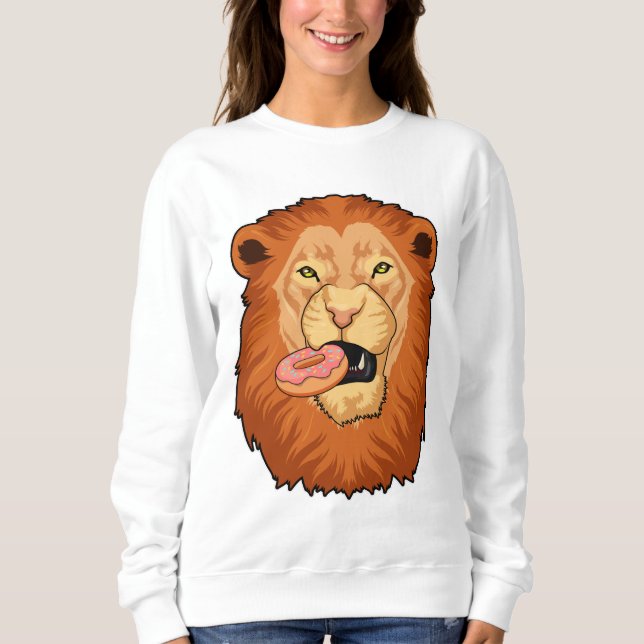 Sweatshirt Lion avec Donut (Devant)