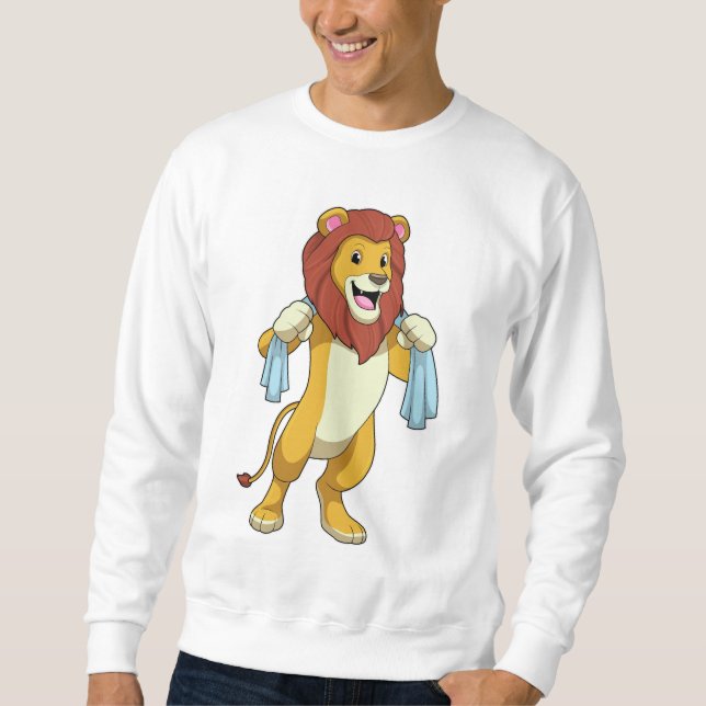 Sweatshirt Lion avec serviette pour douche (Devant)