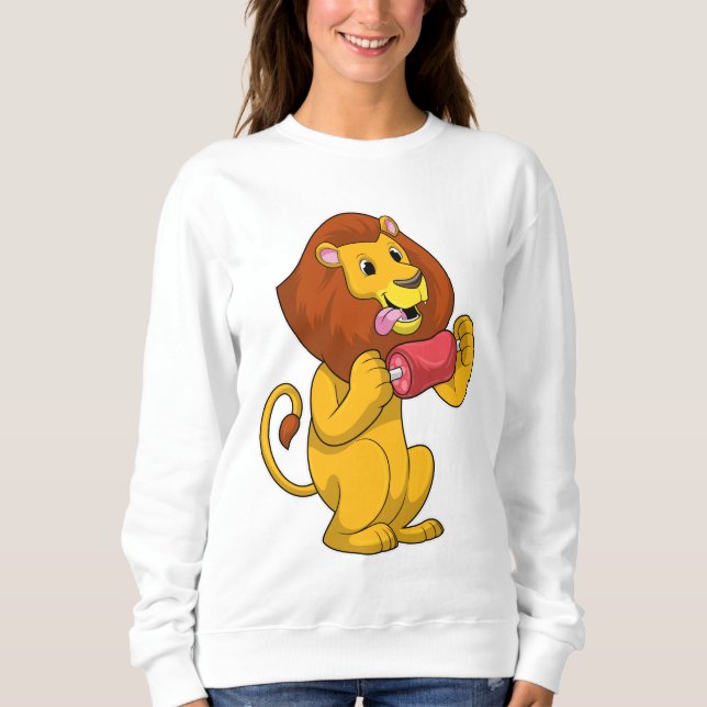 Sweatshirt Lion avec viande (Devant)