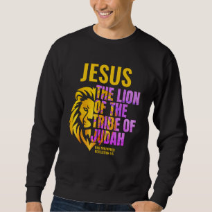 Sweatshirt Lion chrétien de la tribu de Juda JÉSUS