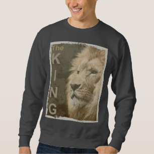 Sweatshirt Lion d'Art Pop Elégant moderne Tête du roi Hommes