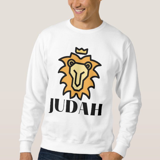 Sweatshirt Lion de Juda Fondé sur la foi (Devant)
