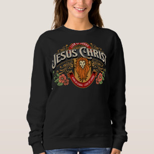 Sweatshirt Lion De Juda Jésus-Christ Sauveur Du Monde