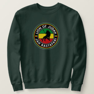 Sweatshirt Lion de Judah Jah Rastafari Rasta Roots Sweater