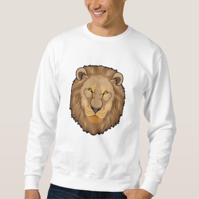 Sweatshirt Lion en colère (Devant)