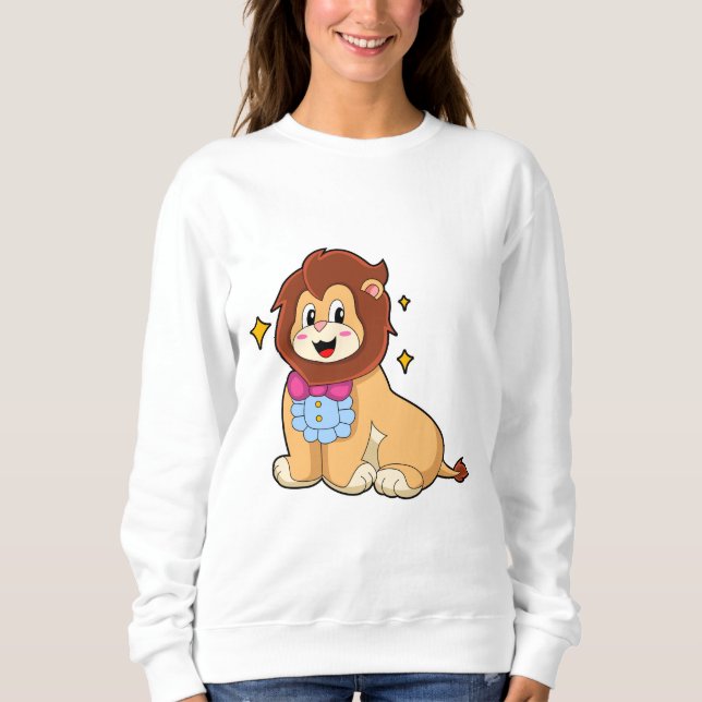 Sweatshirt Lion en Gentleman avec Cravate.PNG (Devant)