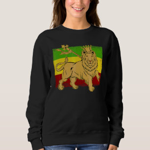 Sweatshirt Lion Éthiopien Drapeau Éthiopie Reggae Concert Jam
