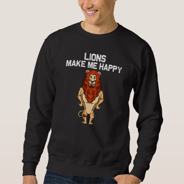 Sweatshirt Lion For Men Women Lioness Zookeeper Africa Circus (Devant)