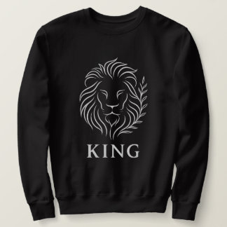 Sweatshirt Lion Lumineux & Flux d'Aura