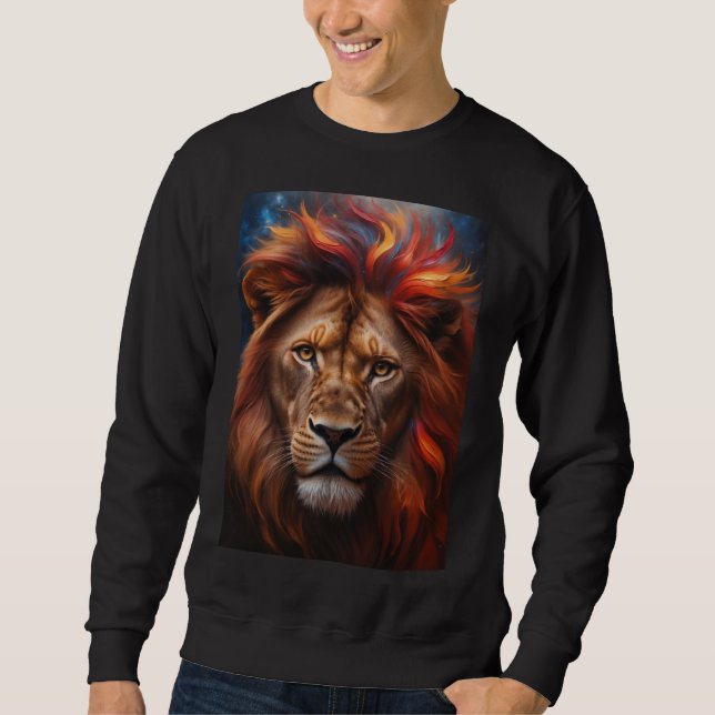 Sweatshirt Lion majestée (Devant)
