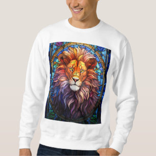 Sweatshirt Lion Majestueux En Verre Tissan