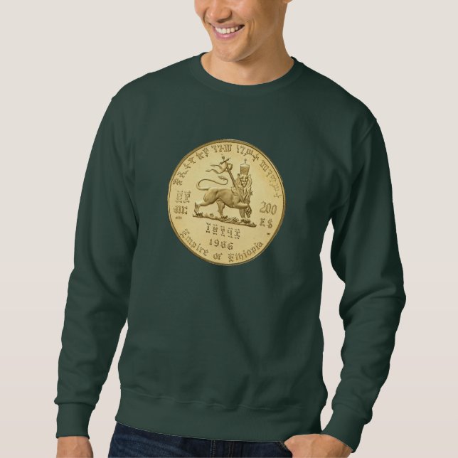 Sweatshirt Lion of Judah Jah Rastafari Rasta Roots Sweater (Devant)
