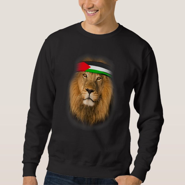 Sweatshirt Lion palestinienne libre (Devant)