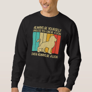 Sweatshirt Lion Pour Hommes Femmes Safari Africain Zoo Animal