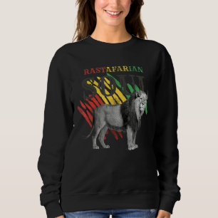 Sweatshirt Lion Rastafarien De Judah Rasta Reggae Rastafari E
