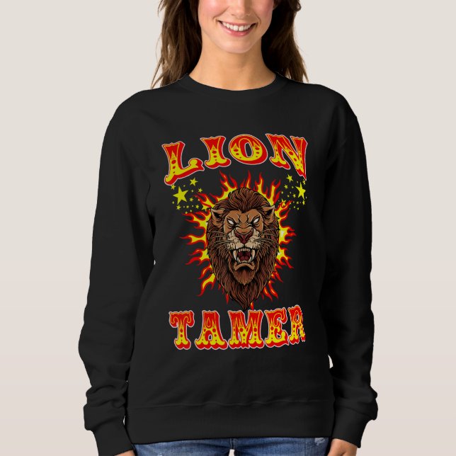 Sweatshirt Lion Tamer Trainer Cirque Personnel Carnaval Artis (Devant)