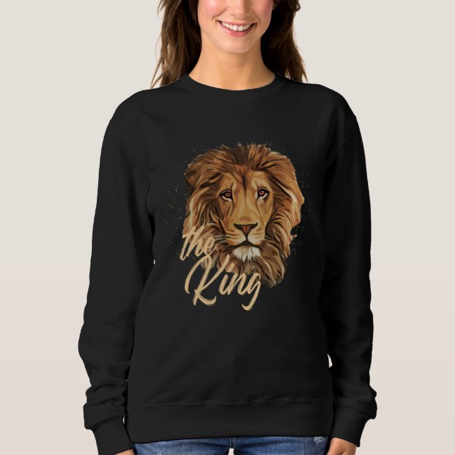 Sweatshirt Lion The King Lions Beast Jungle Fierce Powerful C (Devant)