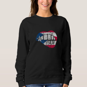 Sweatshirt Lips Bite Porto Rico Drapeau Puerto Rican Boricua