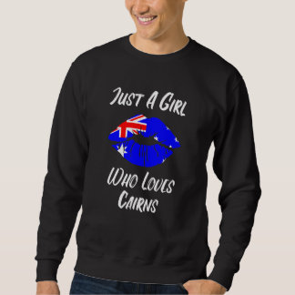 Sweatshirt Lips Mouth Love Australian Flag Cairns
