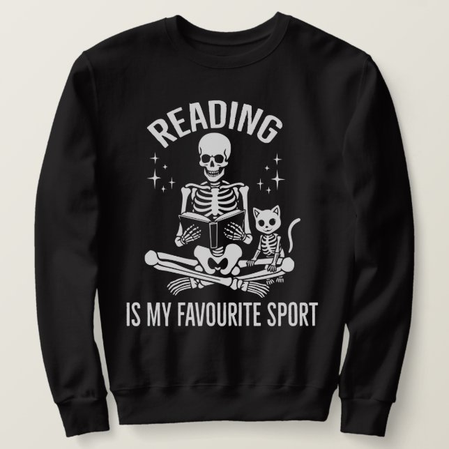 Sweatshirt Lire Est Mon Sport Favori Bookworm Library Cosy (Design devant)