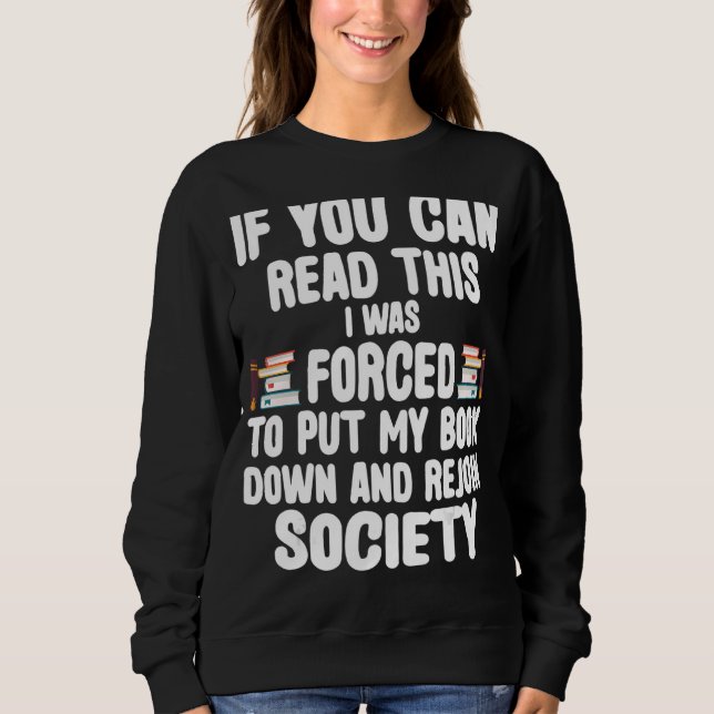Sweatshirt Lire Livres Bookworic Bookaholic Book Geek Reader (Devant)