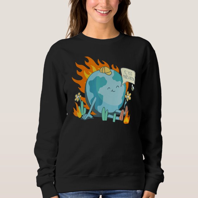 Sweatshirt L'Ironie De La Déclaration Française Sur Le Change (Devant)