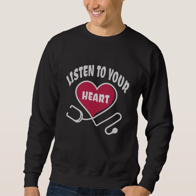 Sweatshirt Liste de l'art de la loi stéthoscope (Devant)