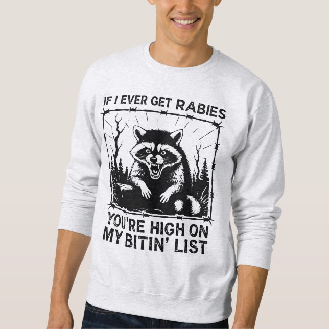 Sweatshirt Liste de Rabies Bitin (Devant)
