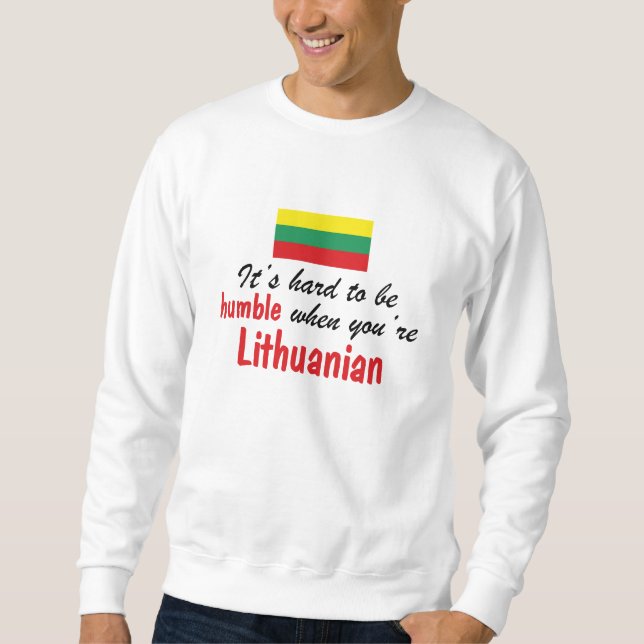 Sweatshirt Lithuanien humble (Devant)