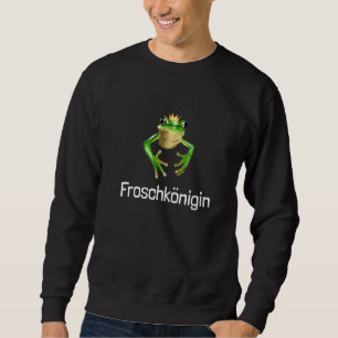 Sweatshirt Little Cute Frog Frog Queen (D010 1287a)