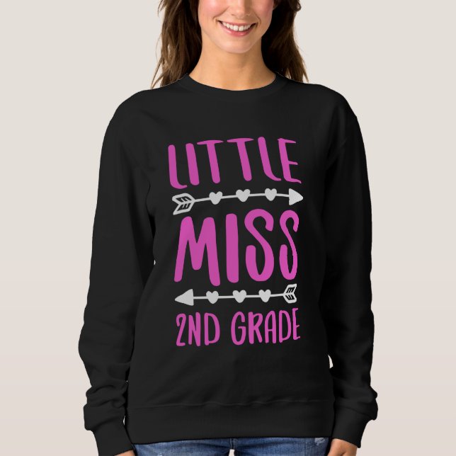 Sweatshirt Little Miss 2e année T-shirt Deuxième année fille  (Devant)