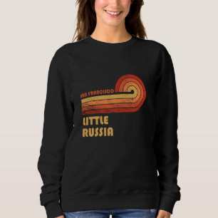 Sweatshirt Little Russia San Francisco Californie Retro Vinta