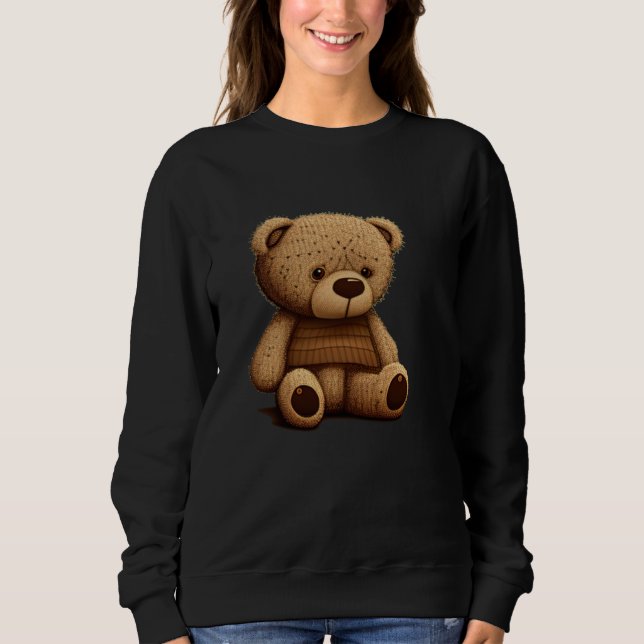 Sweatshirt Little sad Teddy Bear (Devant)