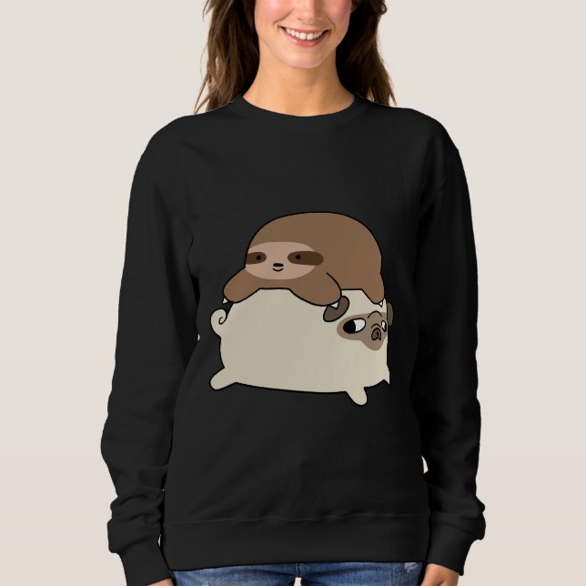 Sweatshirt Little Sloth and Carlin Essential T-Shirt 228 (Devant)