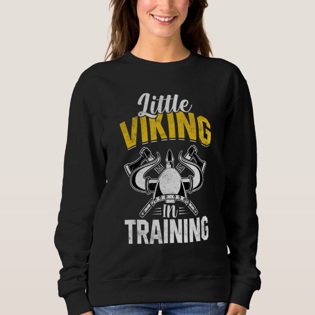 Sweatshirt Little Viking In Training Valkyrie Boys Girls Todd (Devant)