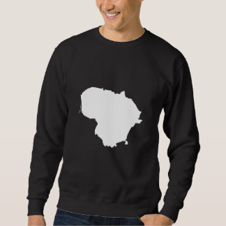 Sweatshirt Lituanie Carte du drapeau littorale Lituanie