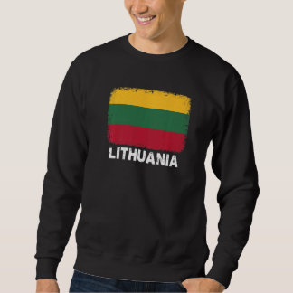 Sweatshirt Lituanie Drapeau Soutien Lituanien Personnes Femme