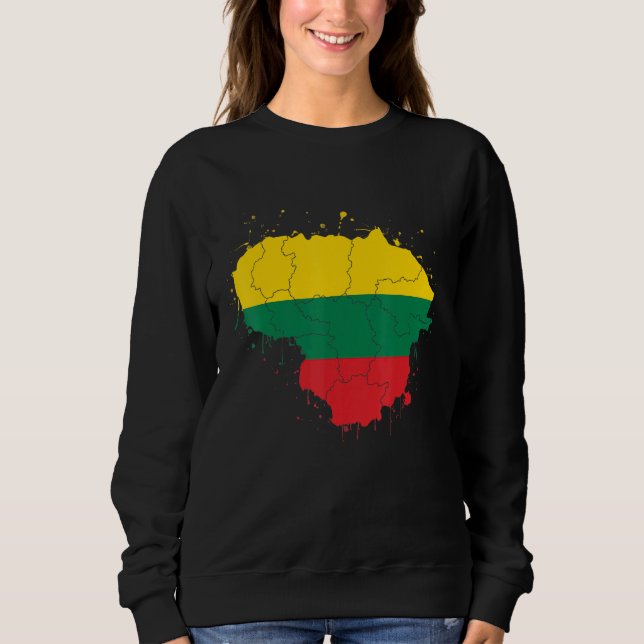 Sweatshirt Lituanie Pays Et Drapeau Lituanien Baltique Patri (Devant)